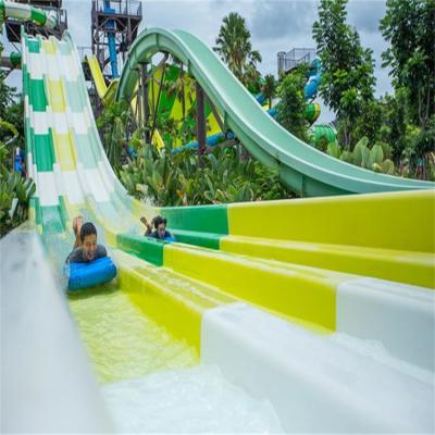China Adult Rainbow Fiberglass Water Slide For Resort Park for sale