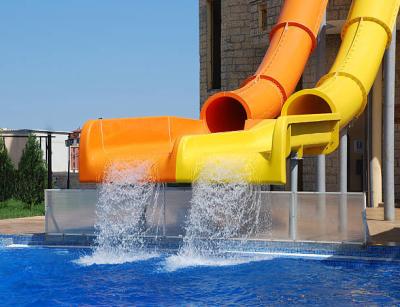 China Exciting Barrel Sled Fiberglass Water Park Slide For Teenager for sale