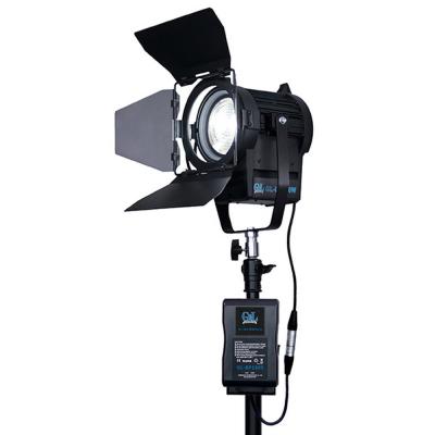 China Outdoor Video Lighting 50W LED Fresnel Daylight CRI>96 with Sony V-Mount Battery Plate for sale