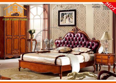 China Latest design classic luxury white antique spanish furniture Wholesale Antique Foshan bedroom furniture set for sale