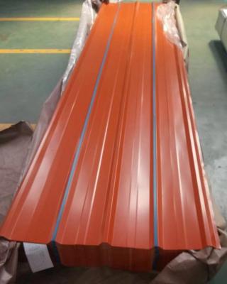 China 1.5mm Zinc Galvanized Roof Sheet Color Coated Corrugated Steel for sale