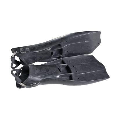 China Professional And Technical Divers Black Long Jet Fins For Tec Diving for sale