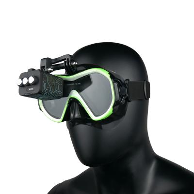 Chine Lunettes de natation masque de plongée avec tuba ordinateur, 100% silicone de qualité alimentaire, masque de plongée en apnée en verre trempé anti-buée à vendre