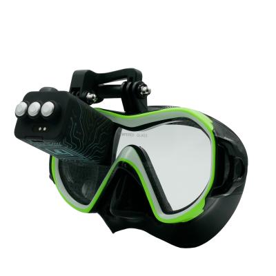 China Máscara de mergulho HUD computador com tela, máscara de mergulho de vidro temperado HD para mergulho com snorkel, mergulho livre, mergulho autônomo à venda