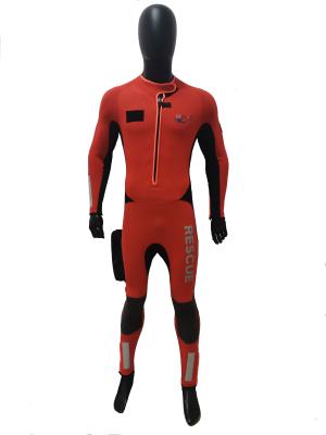 China Anti Abrasion Rescue Swimmer Wetsuit , Orange Color Rescue Swimmer Suit for sale