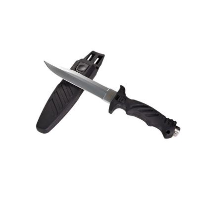 China ZT1601Diving-Messer-Edelstahl-Unterwasserausschnitt-Rettung reiben sandähnliches Schwarzes zu verkaufen