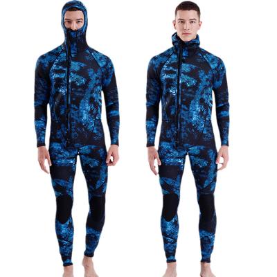 China Camouflage Color Scuba Diving Wetsuit Wearable Neoprene Material for sale