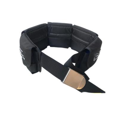 Chine Anti ceinture de poids de poche de fibre de polyester de glissement, ceinture de poids noire de scaphandre avec des poches à vendre