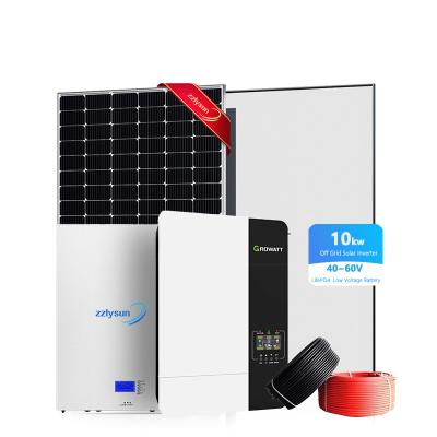China Photovoltaic Solar Power Off Grid System Hybrid Home Battery Storage 10KW for sale