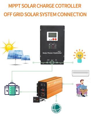 China Roof Mounting Off Grid Solar Energy System MPPT Controller With Battery for sale