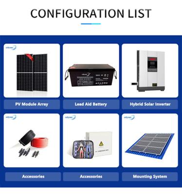 China Outdoor 5KW Hybrid Solar Power System Photovoltaic Solar Carport Complete Kit for sale