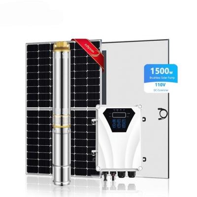 China DC Solar Water Pump System Photovoltaic Brushless For Deep Well for sale