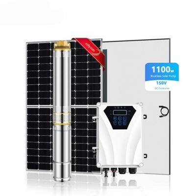 China Deep Well Solar Powered Water Pump System 10HP Submersible For Agriculture for sale