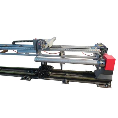 China 3000mm Portable Plasma Pipe Cutter Gas CNC Pipe Cutting Machine 60Hz for sale