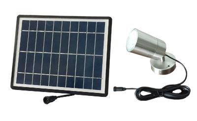 China 2W Outside Wall Mounted Solar Lights / Stainless Steel Wall Lamp Rustproof for sale