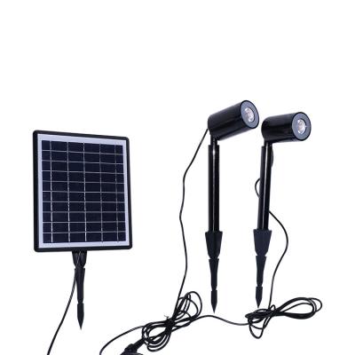China 5V 5W Solar Powered Landscape Spotlights Outdoor 200lm Cold Warm White Combined for sale