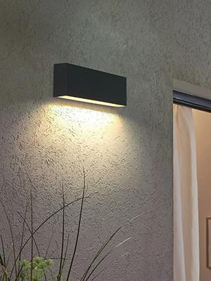 China 100 Lumens Solar Outside Wall Lights In Cold White 6000K / Warm White 3000K for sale