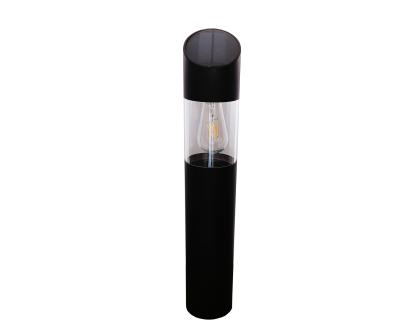 China Aluminum Solar Powered Post Lights Replaceable E27 LED Bulbs For Outdoors for sale