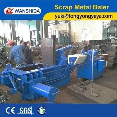 China 100 Ton Scrap Metal Baler Machine Thickness 2mm Metal Scrap Baling Press for sale