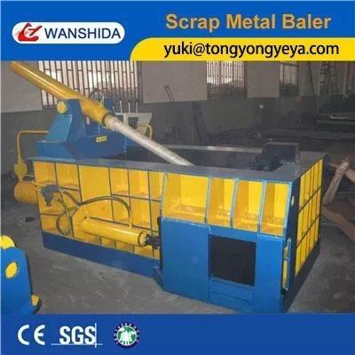 China Push Out Scrap Metal Baler Machine 11kW Aluminum Scrap Baling Press for sale