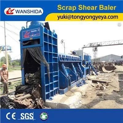China 5000 mm schuine balenpers Y83Q-serie balenpersmachine voor metaalschroot Te koop