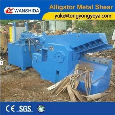 China Length 800mm Hydraulic Alligator Shear 100Kn Scrap Shearing Machine for sale