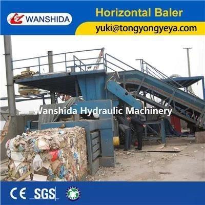 China Máquina de enfardadeira horizontal 37kW prensa de enfardamento hidráulica para papel usado à venda