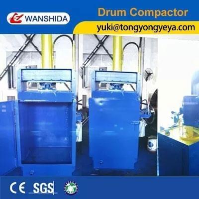 중국 21 MPa 산업 포장기 기계 25 톤 가벼운 강철 드럼을 위한 수직 포장기 판매용