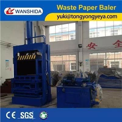 China Height 1200mm Vertical Baler Machine 15kW Vertical Bale Press For Waste Papers for sale