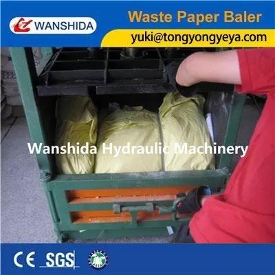 China 100kn Vertical Baler Machine 7.5kW Vertical Paper Baler For Plastic Bottles for sale
