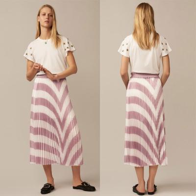 China Alibaba pleated fashion women skirt for sale