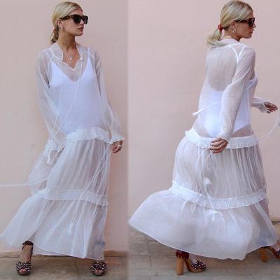 China Clothing Fashion Women See-Through Sexy Beach Cover Up Dresses for sale