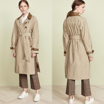 China Fall Clothing Womans Wrap Dress Coat For Women with Slit for sale