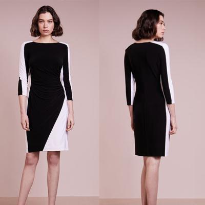 China Fashion Women Business Dress With Long Sleeve for sale
