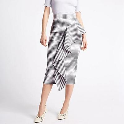 China 2018 Fashion Clothing Ruffle Pencil Skirts Ladies Office for sale