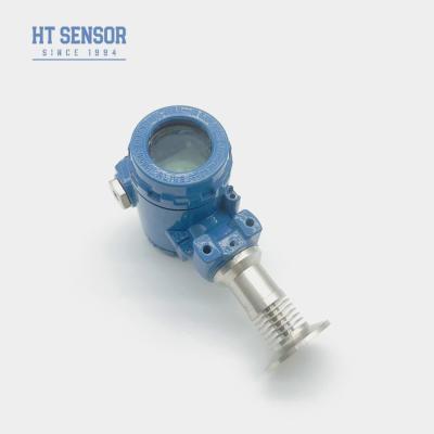 China 24V 0.1%F.S Sanitary Pressure Transmitter Smart Flat Diaphragm Pressure Sensor for sale
