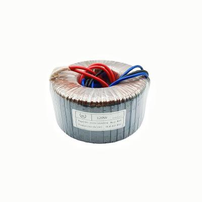 China Customized 120W Pure Copper Low Frequency Power Supply Single Phase Toroidal Isolation Transformer For Audio Amplifier for sale