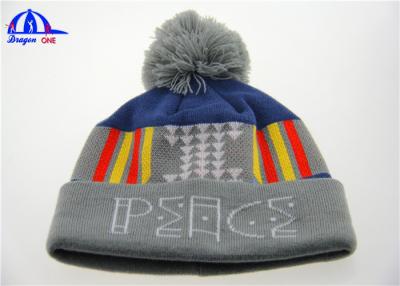 Chine Chapeaux tricotés chauds de calotte de modèle populaire de jacquard pour l'hiver/printemps, acrylique de 100% à vendre