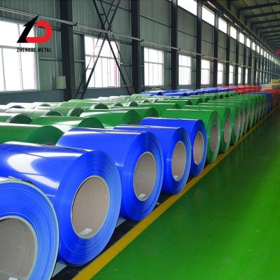 China JIS PPGI bobina de aço de calibre 20 e calibre 28 bobina de aço galvanizado revestida de cor à venda