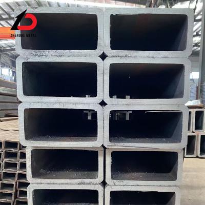 China Kohlenstoffstahl Ms Nahtlose Röhre 50*100mm Rechteckige Kohlenstoff 5 mm Dicke Nahtlose Röhre Schwarze Nahtlose Leichte Stahlquadratröhre mit Schnittverfahren zu verkaufen