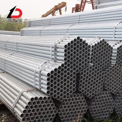 China DIN Soldado 3 polegadas tubo galvanizado 20 Ft tubo de ferro de aço redondo à venda