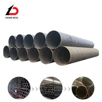 China Q235 Q345 Q195 Ss400 A36 S235 Tubo de acero al carbono longitud estándar ERW tubo redondo de acero al carbono soldado en venta