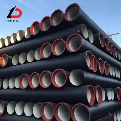 China Fabrica de tubos de hierro dúctil para la venta Grand K9 K10 K12 C25 C30 C40 Tubo de hierro dúctil utilizado para el riego de aguas residuales de drenaje en venta