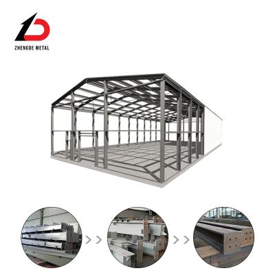 Chine H Structure de cadre en acier à poutre Structure préfabriquée en acier à dessin à vendre