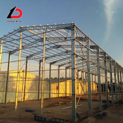 China Construcción galvanizada de estructuras prefabricadas de acero en venta