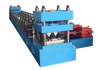 China Steel / Metal Cold Roll Forming Machine , Highway Guardrail Making Machine Guide Pillar Type for sale