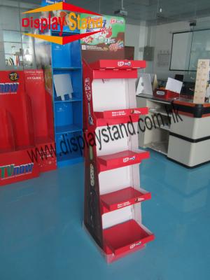 Китай Довольно визуально и привлекательные коробки дисплея пола paperboard для продуктов FMCG продается