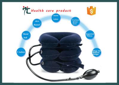 China Fully Flannel Portable Inflatable Cervical Neck Traction Collar Device for sale