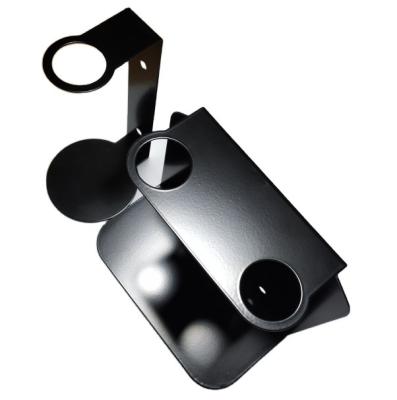 China Double Stainless Steel Wall Bracket For Hand Sanitizer Pump Bottle Holder Soap Dispenser Shelf for sale