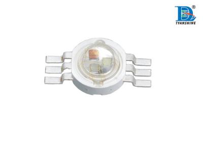 China Super Bright Red 35 - 60lm 350mA RGB High Powered LED , 1W LED Diode for sale